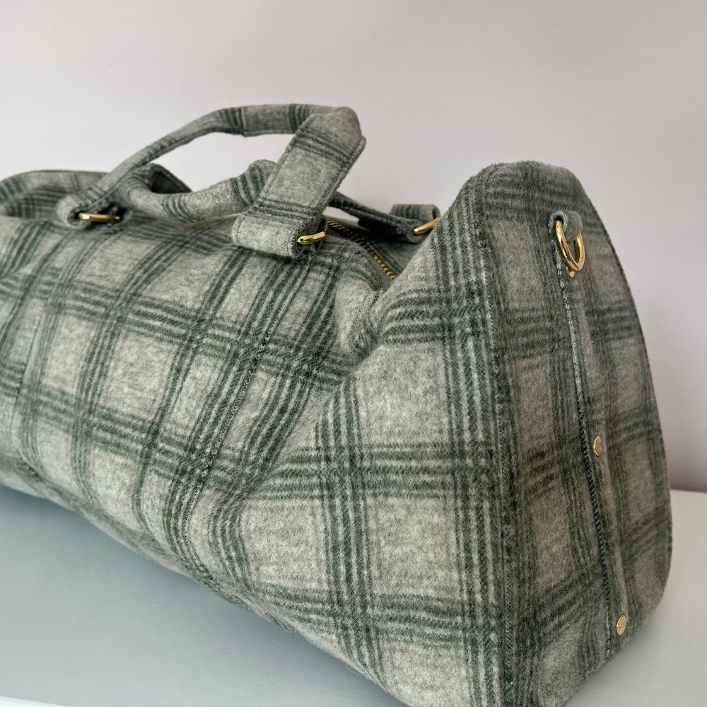 Stoney Clover Lane Plaid Duffle Bag